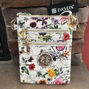 Dasein Floral Crossbody Bag - Multicolor